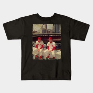 Rob Dibble and Norm Charlton in Cincinnati Reds Kids T-Shirt